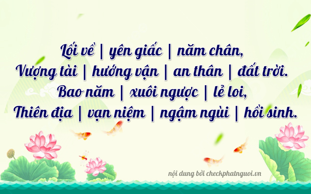 Bài thơ ý nghĩa cho <b>biển số 14A-50287</b> tại website checkphatnguoi.vn