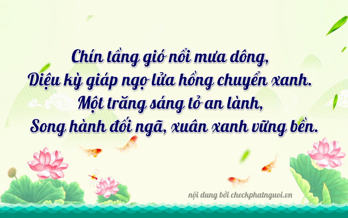 Bài thơ ý nghĩa cho <b>biển số 14A-51102</b> tại website checkphatnguoi.vn