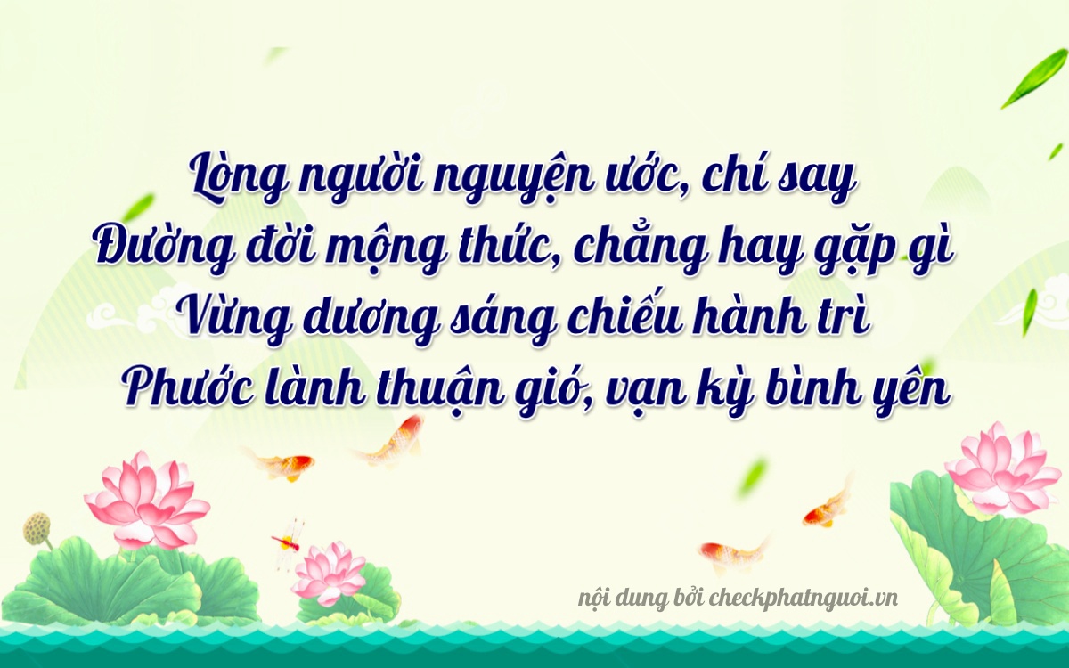 Bài thơ ý nghĩa cho <b>biển số 14A-54687</b> tại website checkphatnguoi.vn