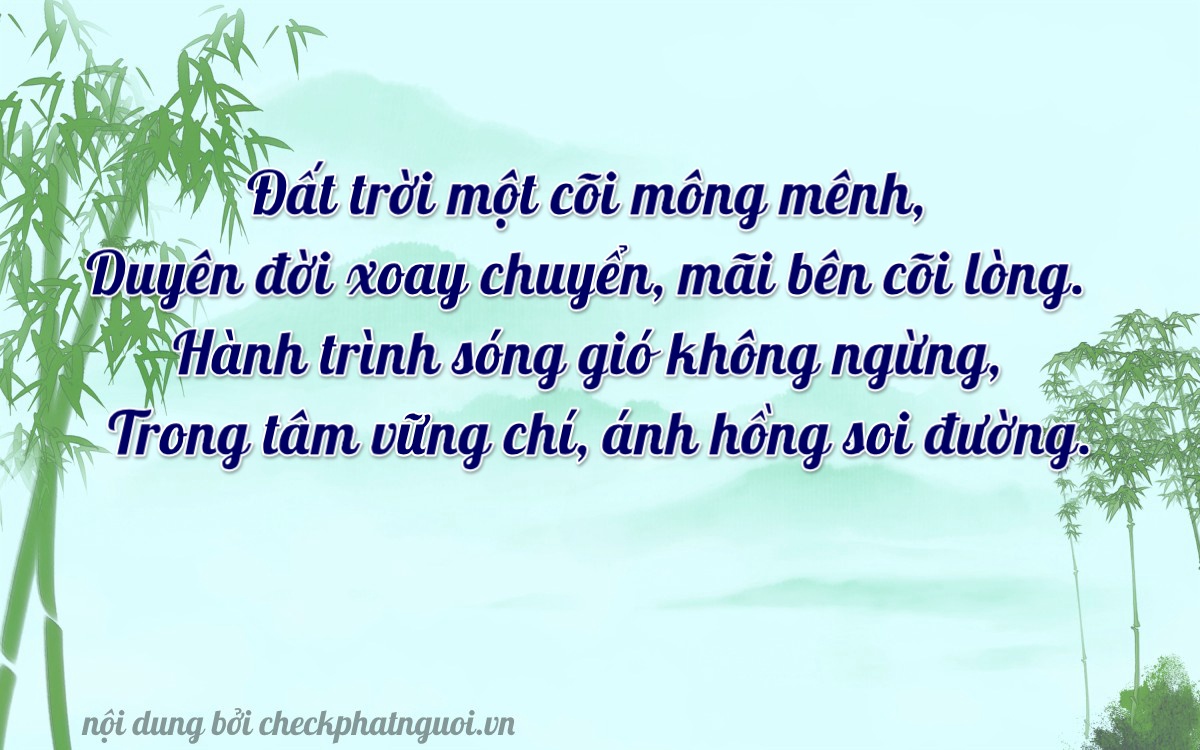Bài thơ ý nghĩa cho <b>biển số 14A-56121</b> tại website checkphatnguoi.vn