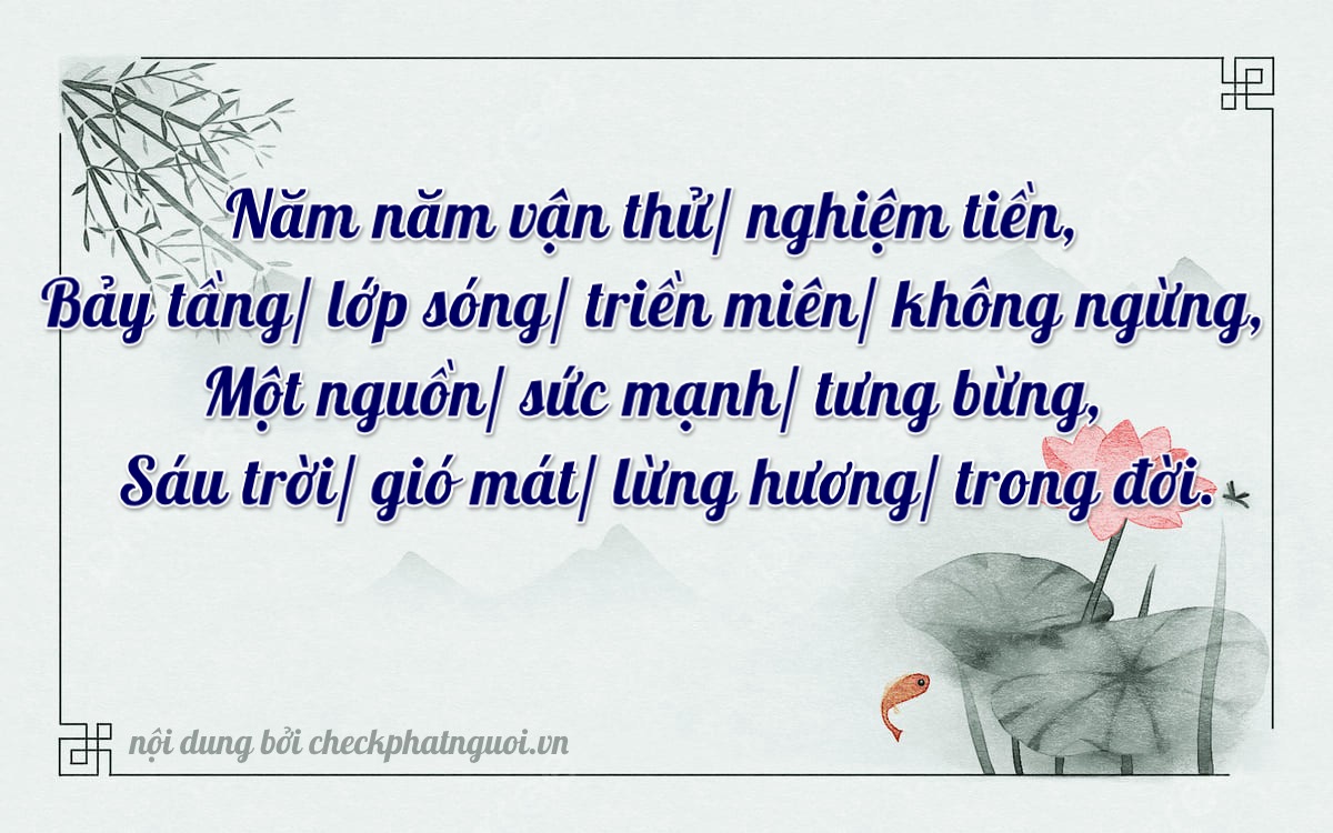 Bài thơ ý nghĩa cho <b>biển số 14A-57196</b> tại website checkphatnguoi.vn
