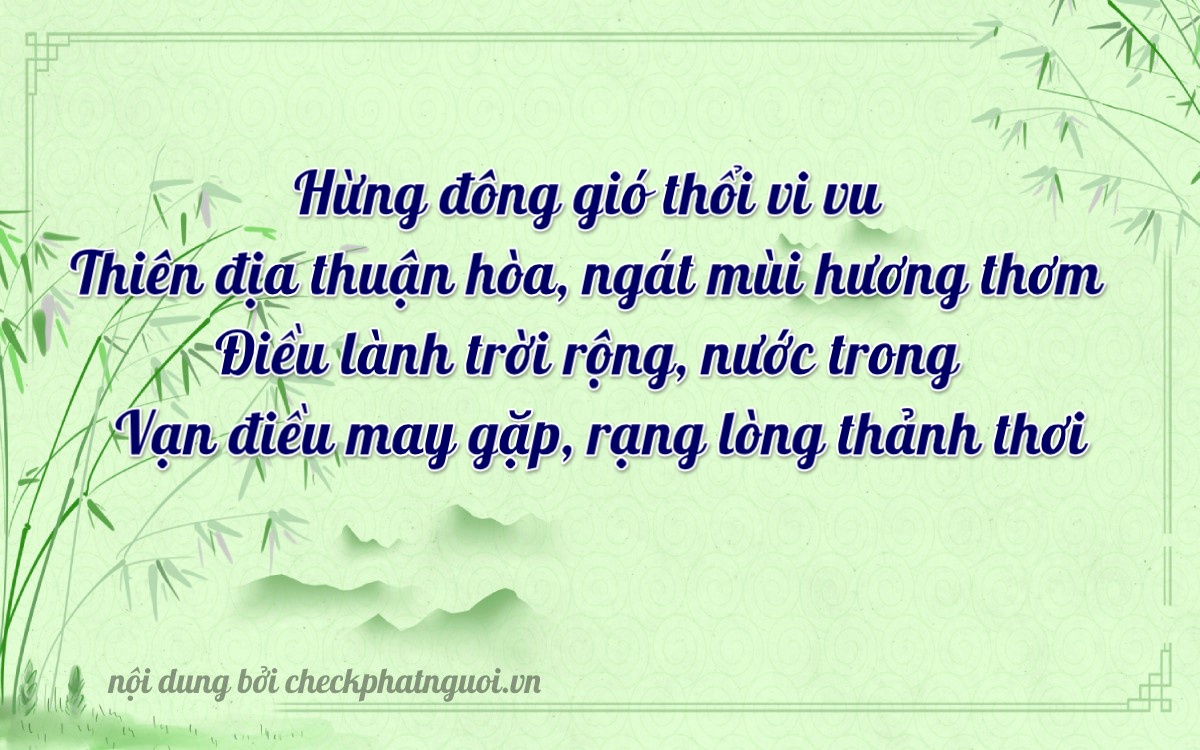 Bài thơ ý nghĩa cho <b>biển số 14A-64726</b> tại website checkphatnguoi.vn