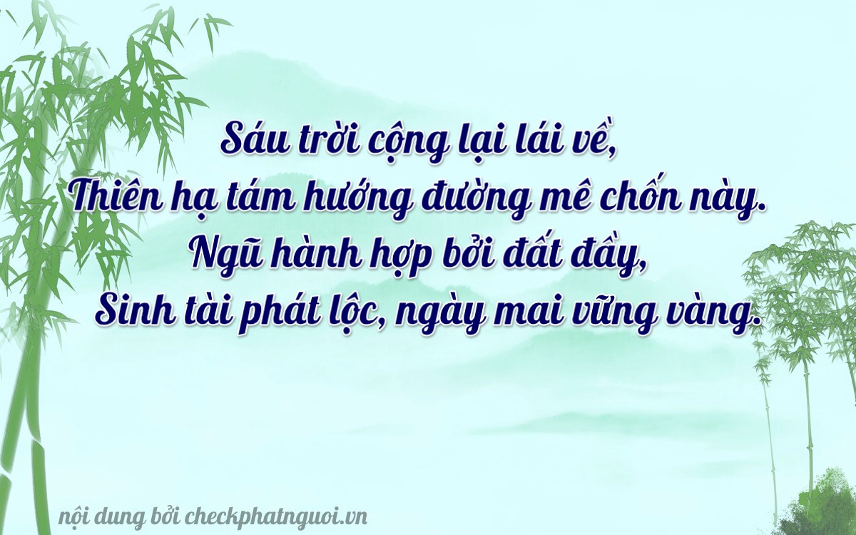 Bài thơ ý nghĩa cho <b>biển số 14A-66851</b> tại website checkphatnguoi.vn