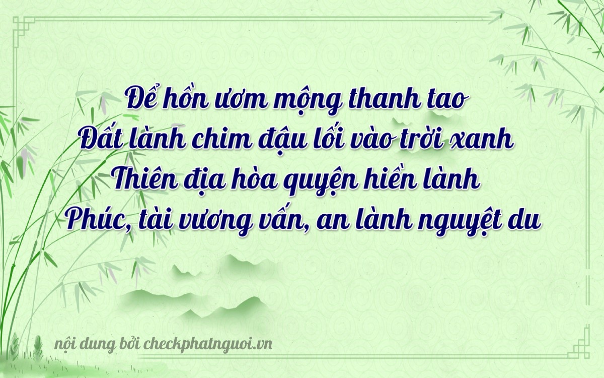Bài thơ ý nghĩa cho <b>biển số 14A-69672</b> tại website checkphatnguoi.vn
