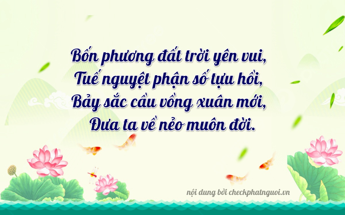 Bài thơ ý nghĩa cho <b>biển số 14A-71476</b> tại website checkphatnguoi.vn