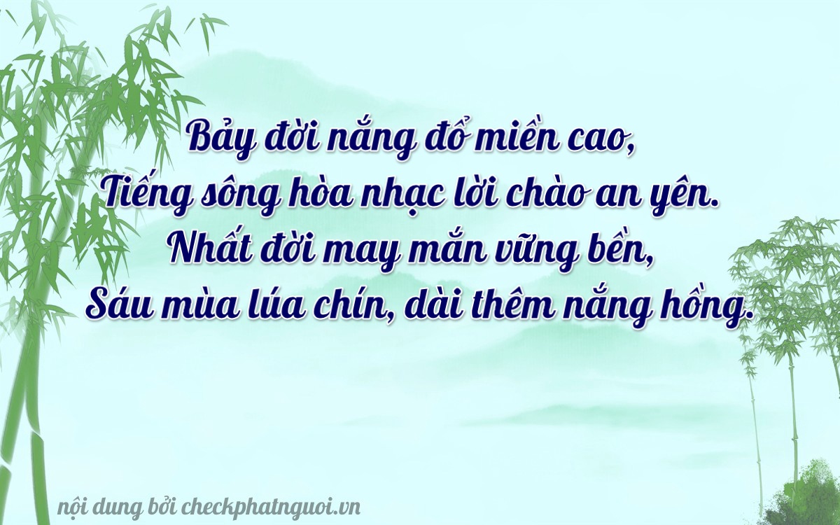 Bài thơ ý nghĩa cho <b>biển số 14A-77186</b> tại website checkphatnguoi.vn