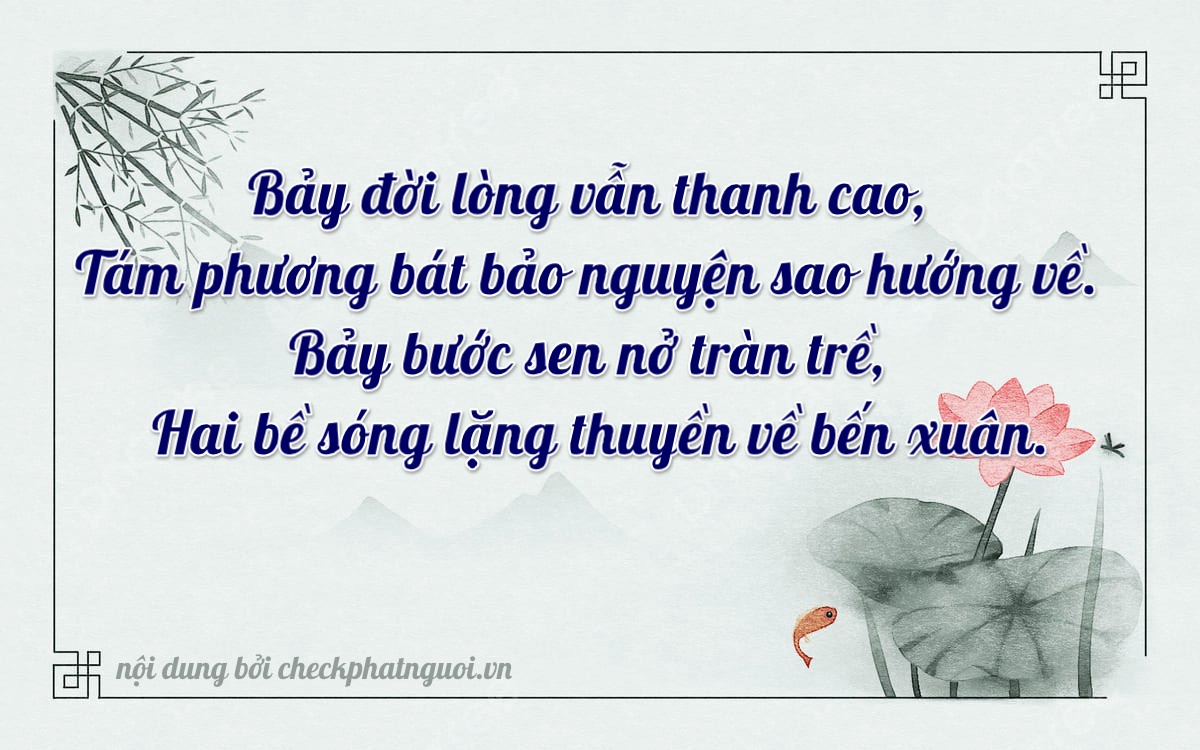 Bài thơ ý nghĩa cho <b>biển số 14A-78772</b> tại website checkphatnguoi.vn