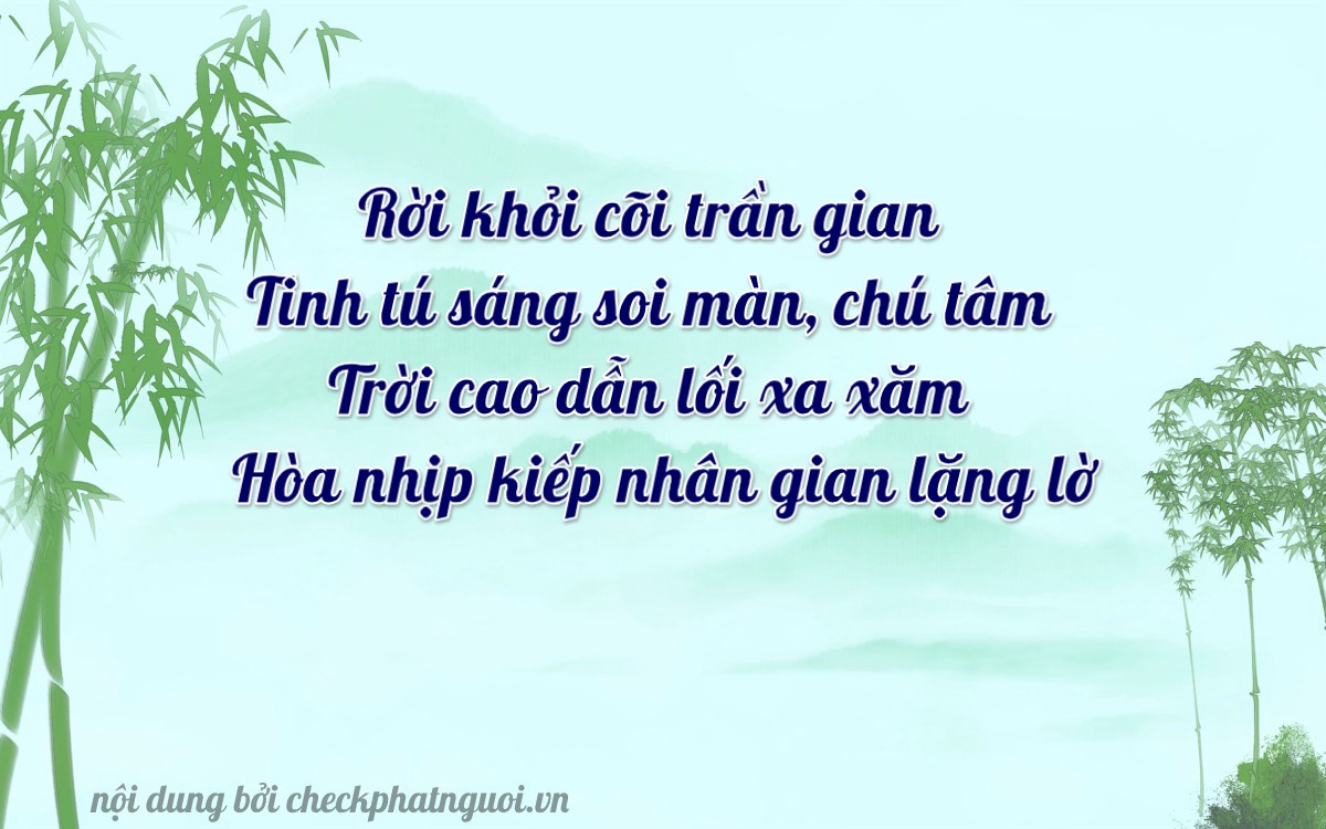 Bài thơ ý nghĩa cho <b>biển số 14A-78994</b> tại website checkphatnguoi.vn