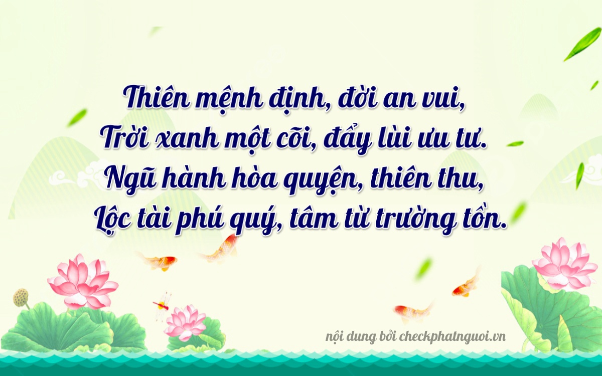 Bài thơ ý nghĩa cho <b>biển số 14A-80681</b> tại website checkphatnguoi.vn