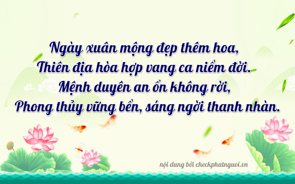 Bài thơ ý nghĩa cho <b>biển số 14A-81040</b> tại website checkphatnguoi.vn