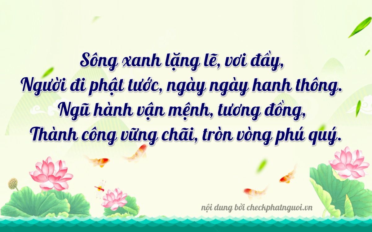 Bài thơ ý nghĩa cho <b>biển số 14A-83860</b> tại website checkphatnguoi.vn