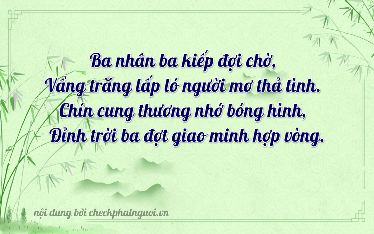 Bài thơ ý nghĩa cho <b>biển số 14A-83933</b> tại website checkphatnguoi.vn