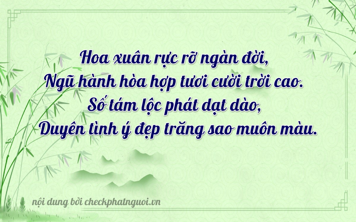 Bài thơ ý nghĩa cho <b>biển số 14A-85108</b> tại website checkphatnguoi.vn