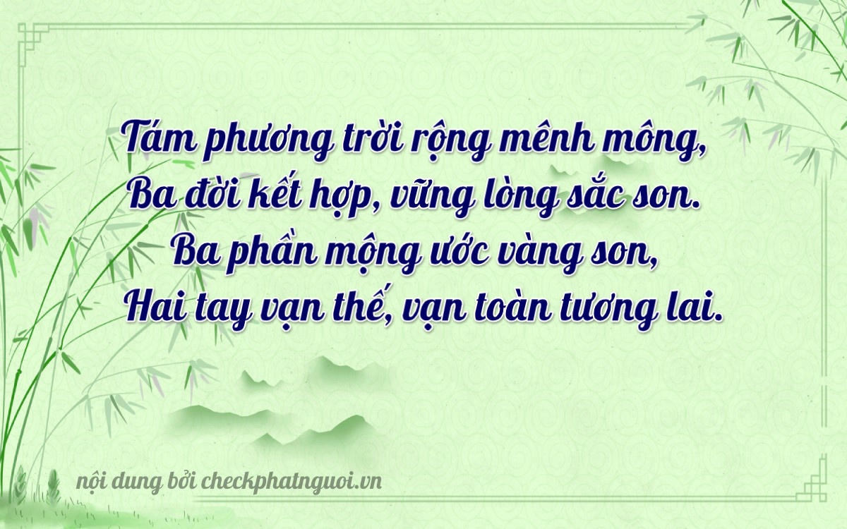 Bài thơ ý nghĩa cho <b>biển số 14A-85332</b> tại website checkphatnguoi.vn