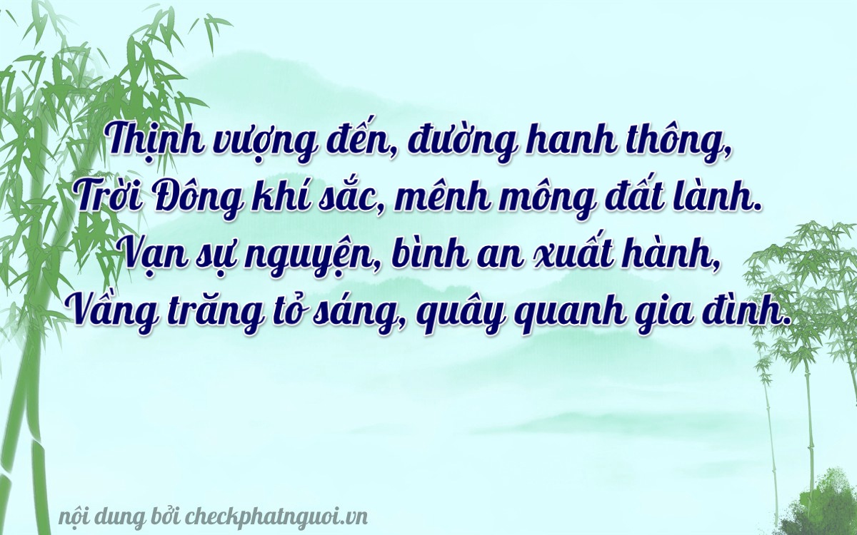 Bài thơ ý nghĩa cho <b>biển số 14A-88465</b> tại website checkphatnguoi.vn