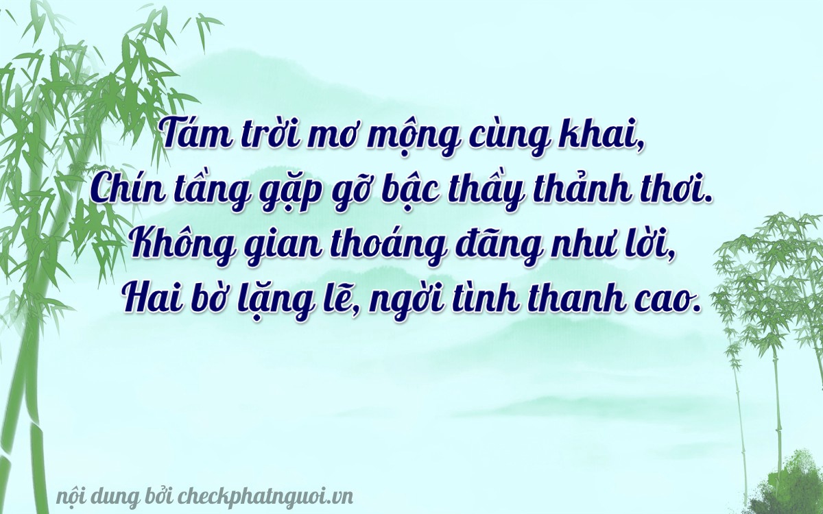 Bài thơ ý nghĩa cho <b>biển số 14A-89012</b> tại website checkphatnguoi.vn