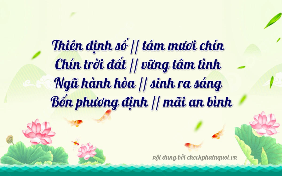 Bài thơ ý nghĩa cho <b>biển số 14A-89054</b> tại website checkphatnguoi.vn