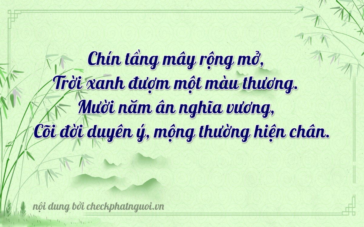 Bài thơ ý nghĩa cho <b>biển số 14A-89118</b> tại website checkphatnguoi.vn