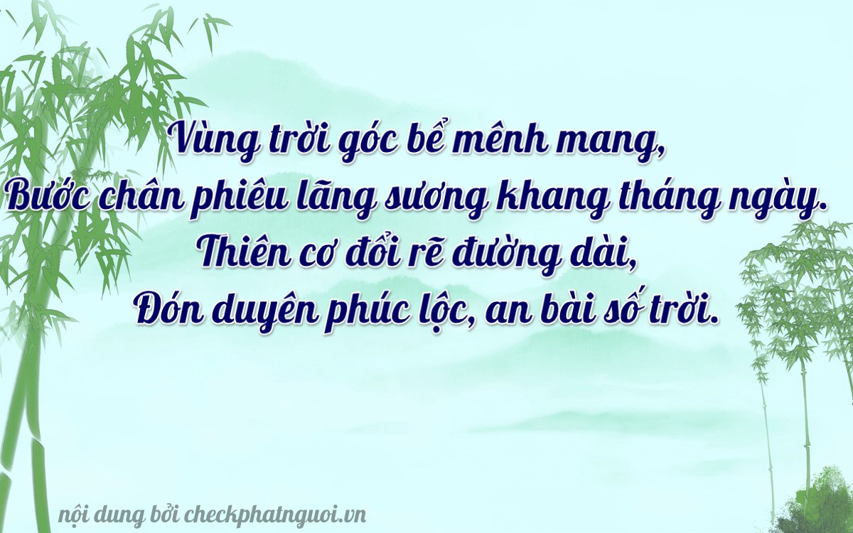 Bài thơ ý nghĩa cho <b>biển số 14A-93860</b> tại website checkphatnguoi.vn