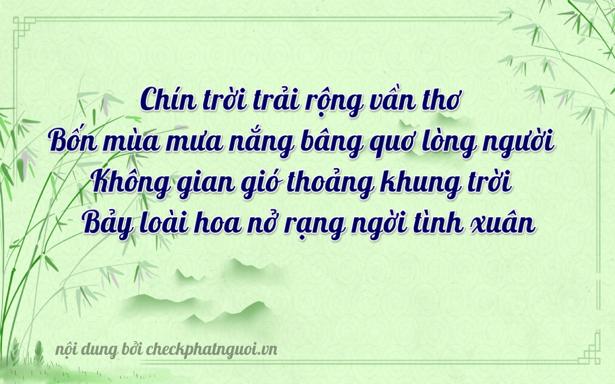 Bài thơ ý nghĩa cho <b>biển số 14A-94097</b> tại website checkphatnguoi.vn