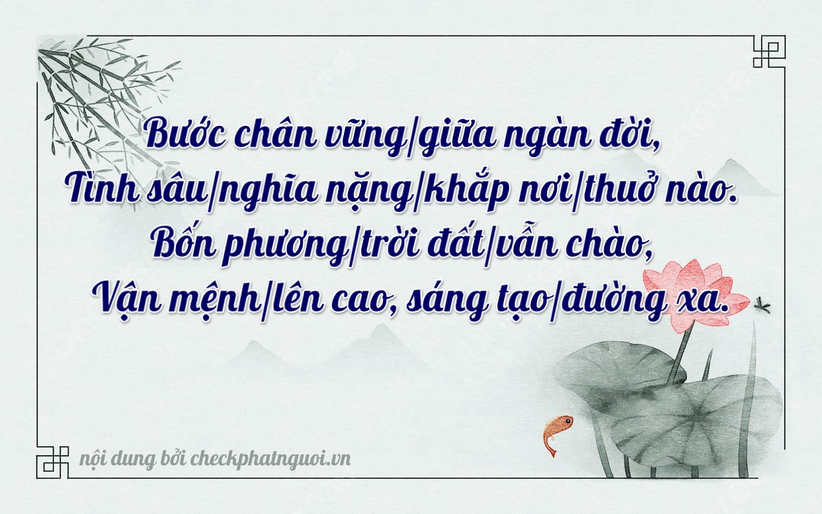 Bài thơ ý nghĩa cho <b>biển số 14A-95424</b> tại website checkphatnguoi.vn