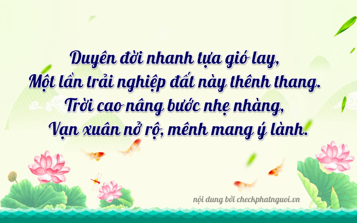 Bài thơ ý nghĩa cho <b>biển số 14A-95746</b> tại website checkphatnguoi.vn