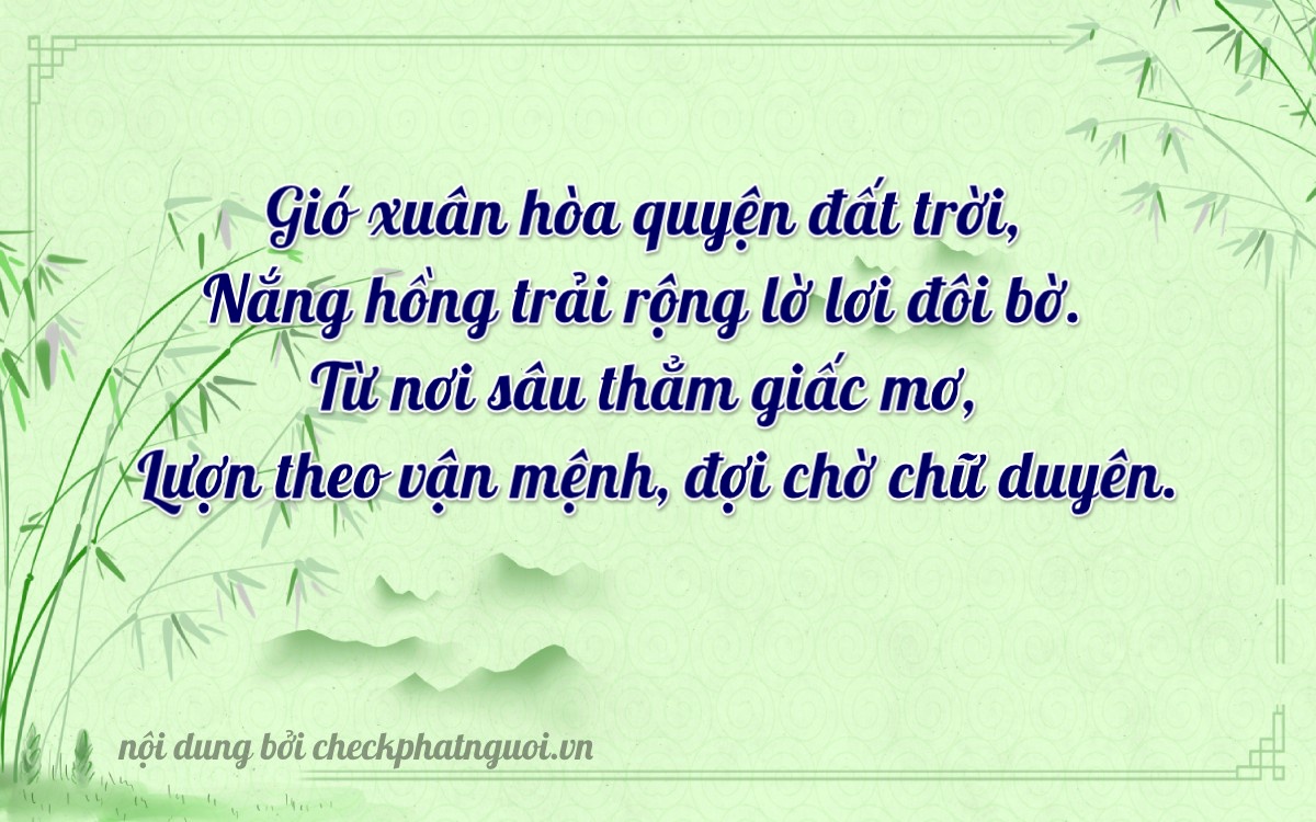 Bài thơ ý nghĩa cho <b>biển số 14A-97525</b> tại website checkphatnguoi.vn