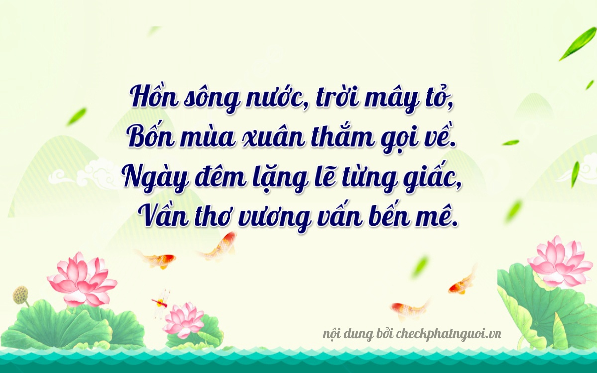 Bài thơ ý nghĩa cho <b>biển số 14AA-04424</b> tại website checkphatnguoi.vn