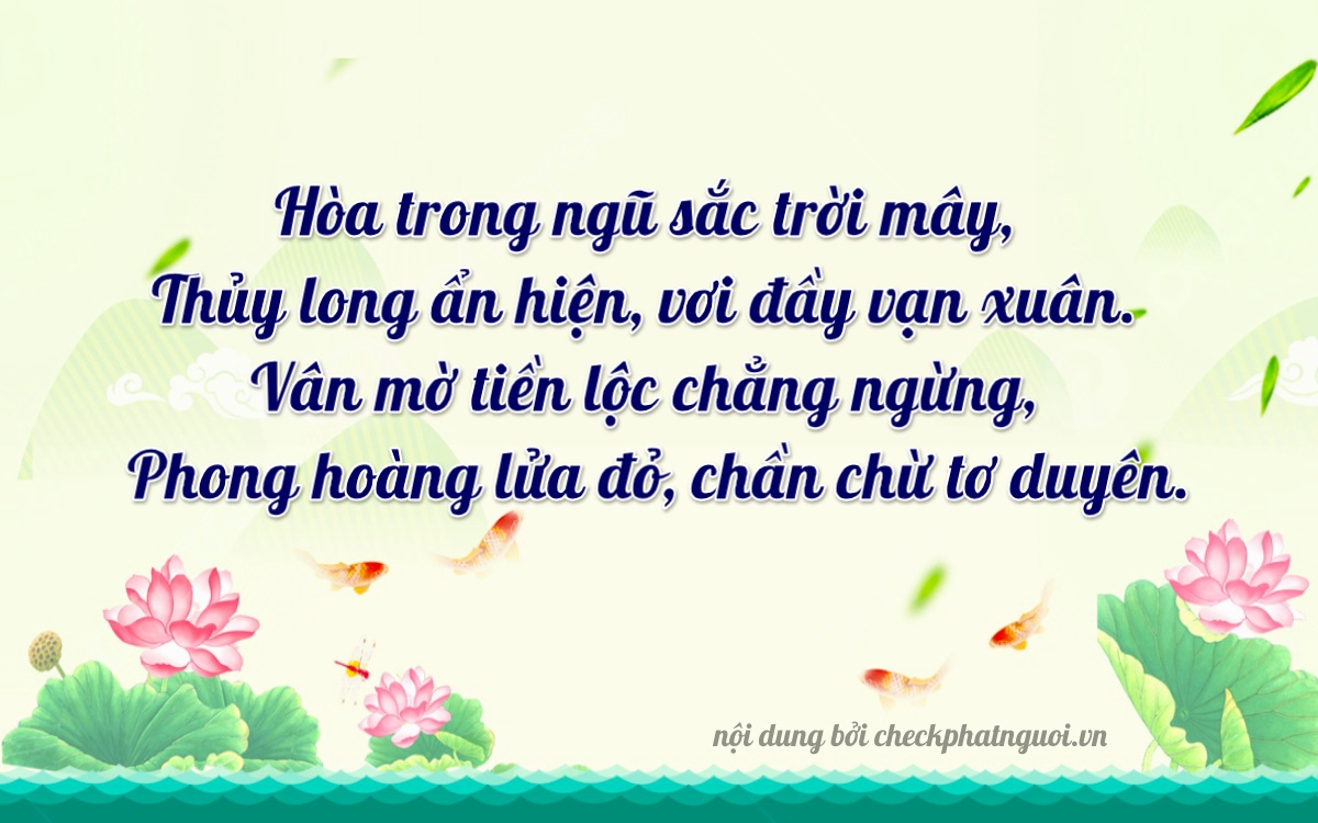 Bài thơ ý nghĩa cho <b>biển số 14AA-20515</b> tại website checkphatnguoi.vn