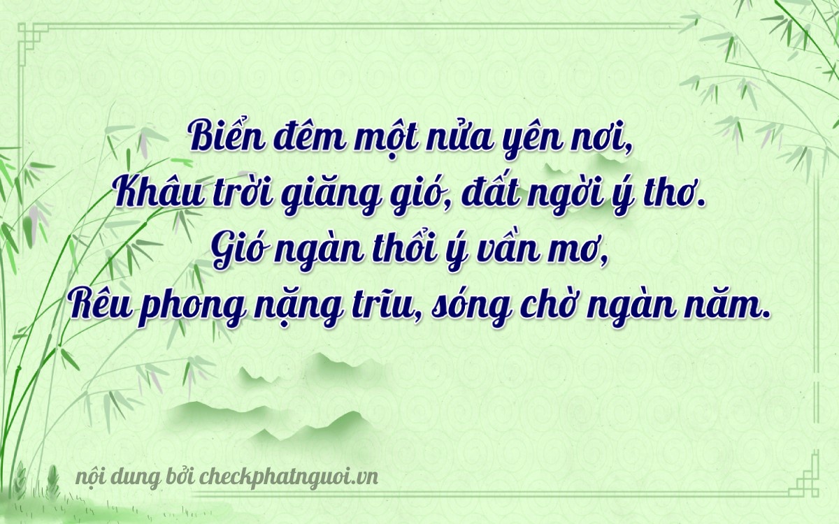 Bài thơ ý nghĩa cho <b>biển số 14AA-21208</b> tại website checkphatnguoi.vn
