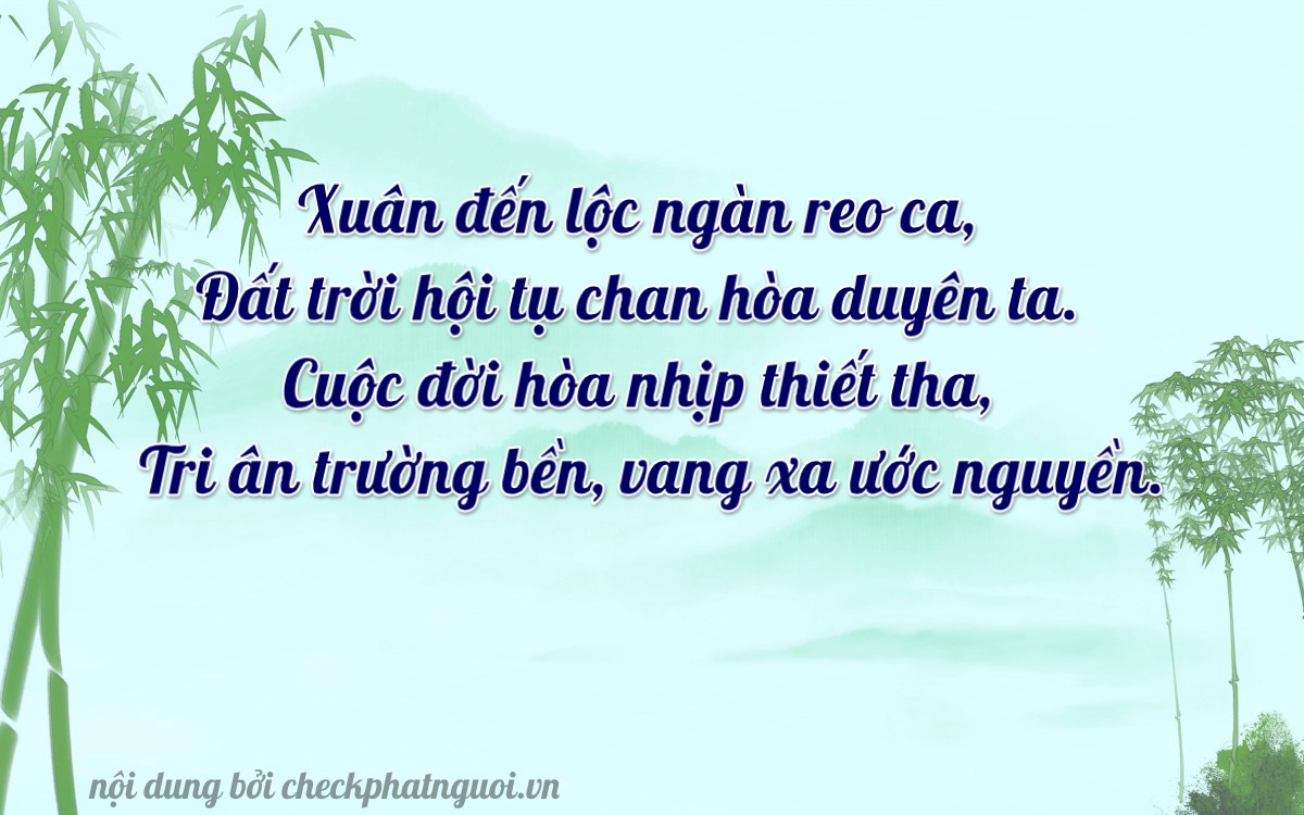 Bài thơ ý nghĩa cho <b>biển số 14AX-02691</b> tại website checkphatnguoi.vn