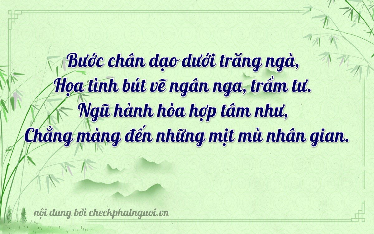 Bài thơ ý nghĩa cho <b>biển số 14AY-07069</b> tại website checkphatnguoi.vn