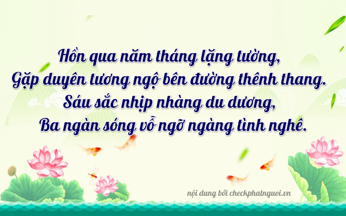 Bài thơ ý nghĩa cho <b>biển số 14AZ-06832</b> tại website checkphatnguoi.vn