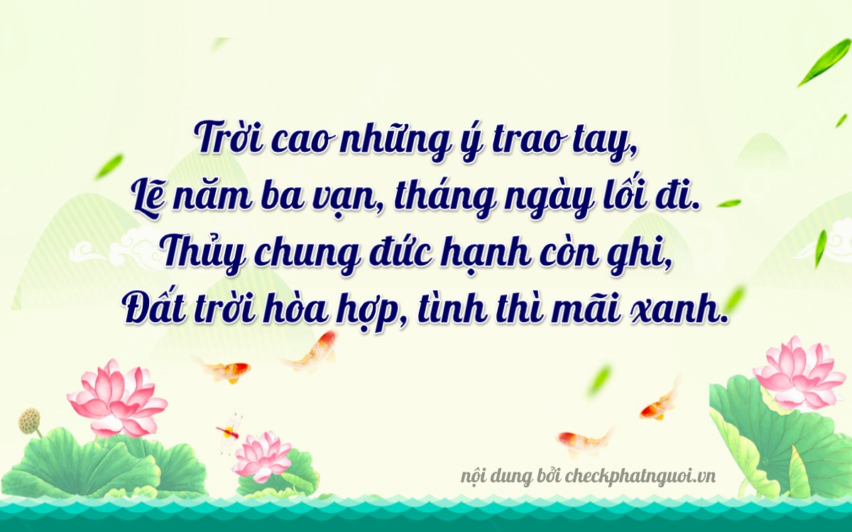 Bài thơ ý nghĩa cho <b>biển số 14B1-25444</b> tại website checkphatnguoi.vn