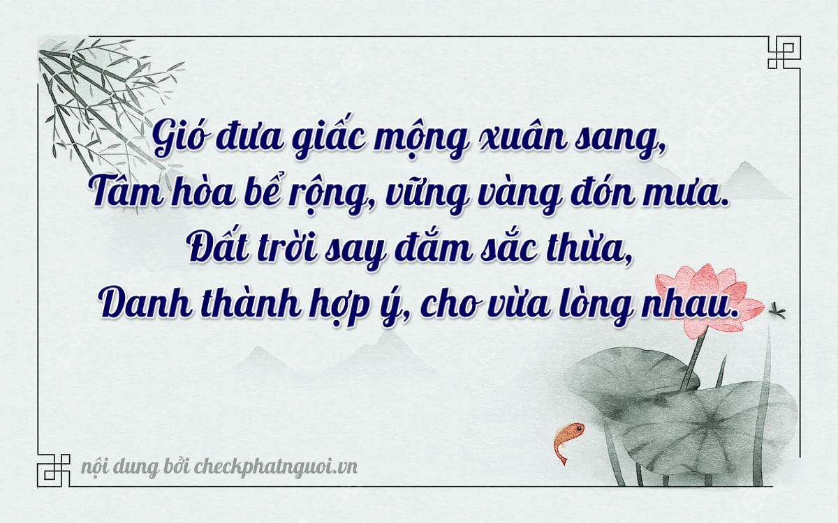 Bài thơ ý nghĩa cho <b>biển số 14B1-30953</b> tại website checkphatnguoi.vn