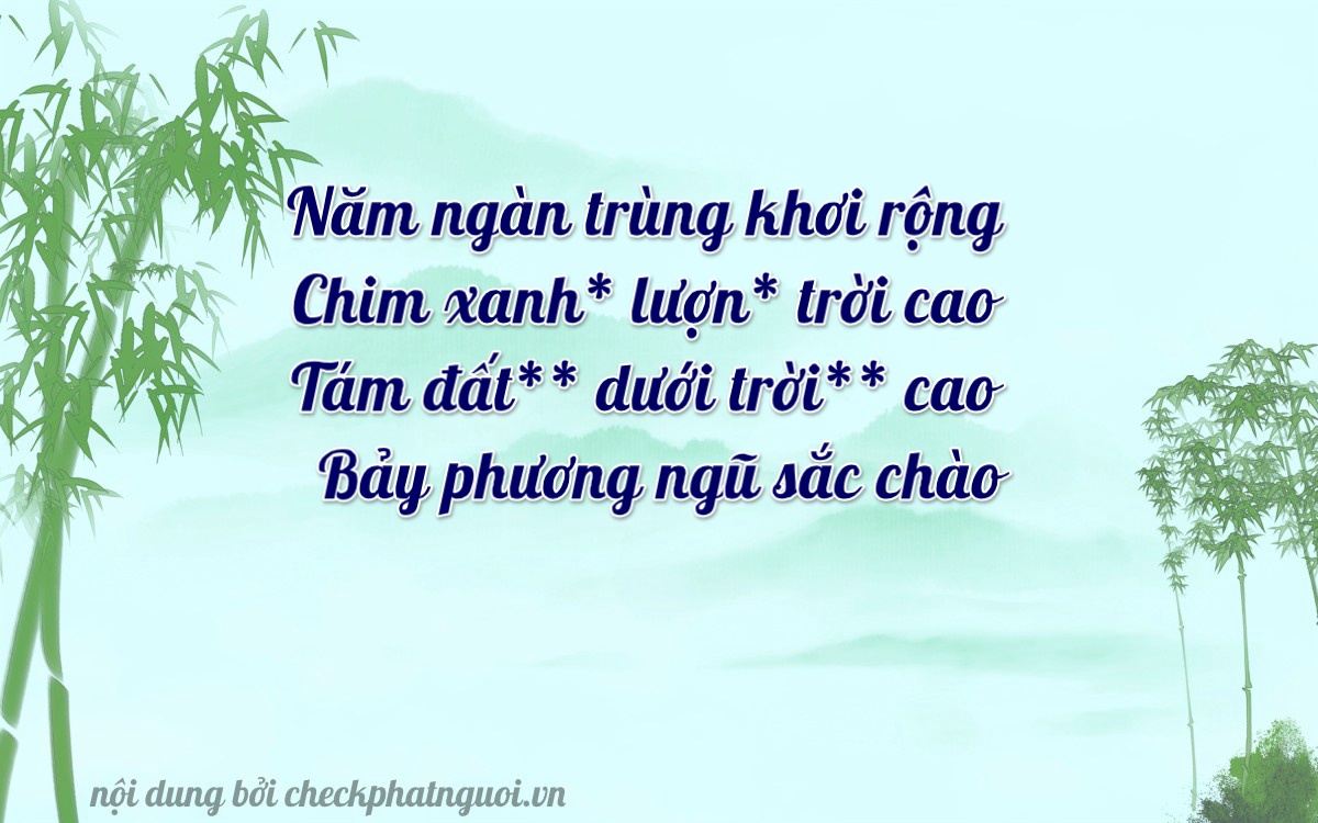 Bài thơ ý nghĩa cho <b>biển số 14B1-55876</b> tại website checkphatnguoi.vn