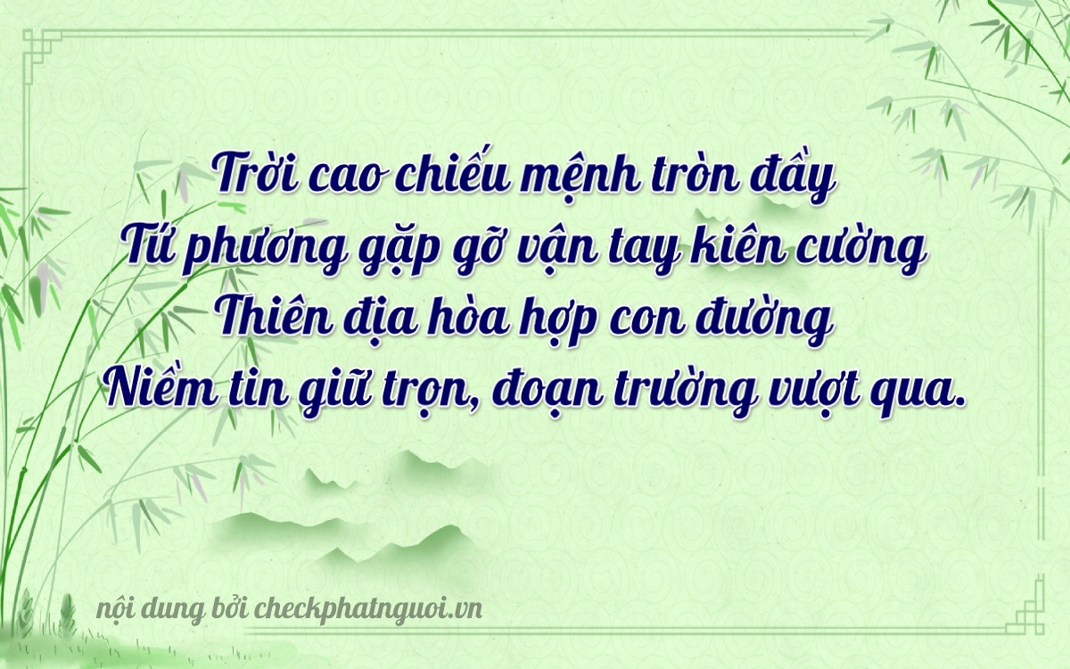 Bài thơ ý nghĩa cho <b>biển số 14B1-80100</b> tại website checkphatnguoi.vn