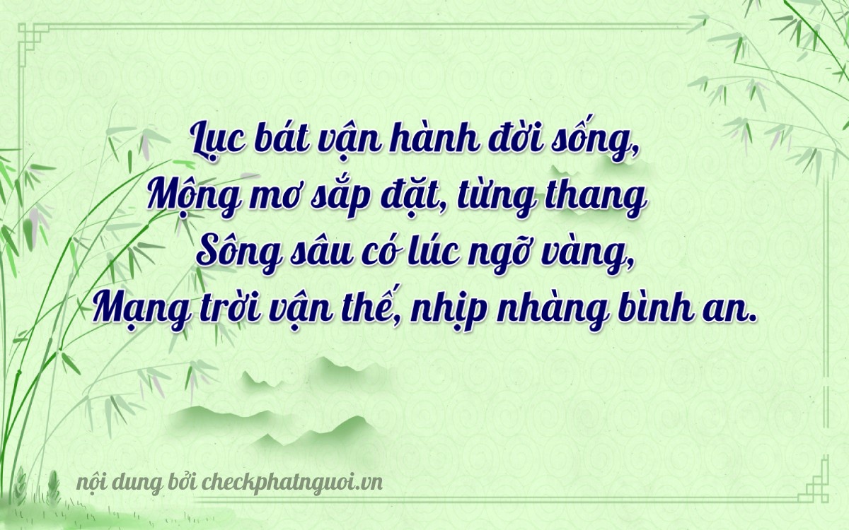 Bài thơ ý nghĩa cho <b>biển số 14B1-95068</b> tại website checkphatnguoi.vn