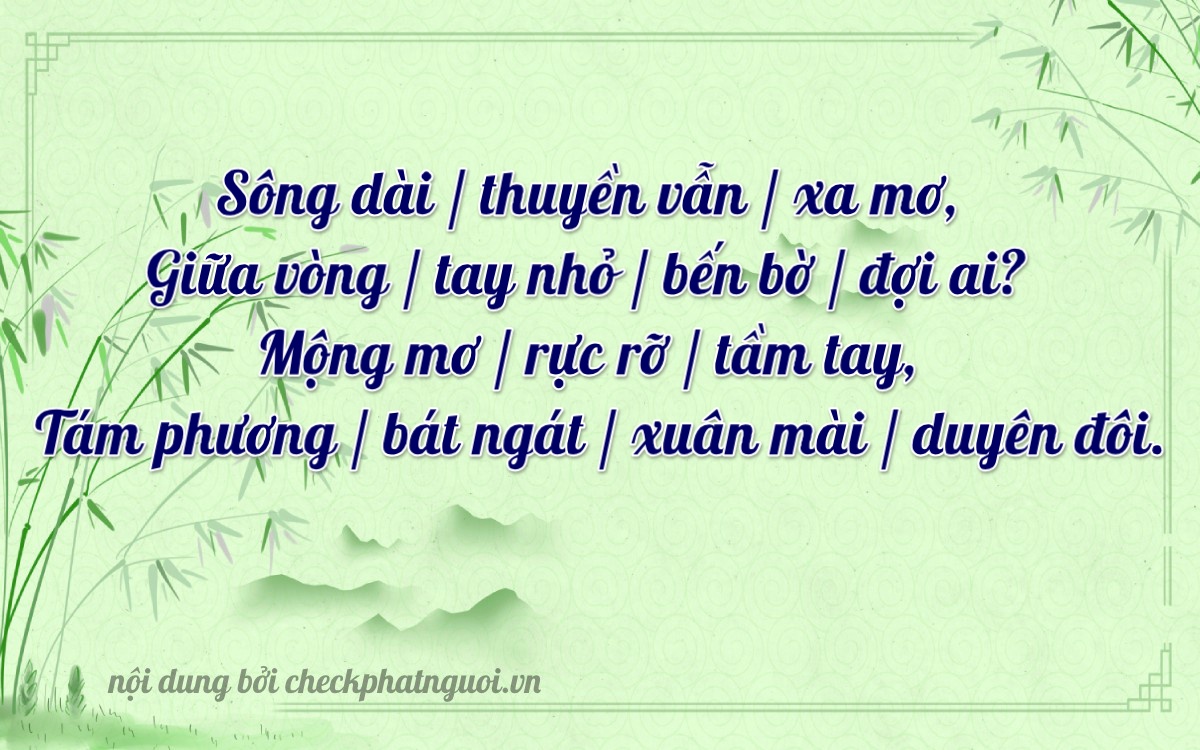 Bài thơ ý nghĩa cho <b>biển số 14C-15758</b> tại website checkphatnguoi.vn