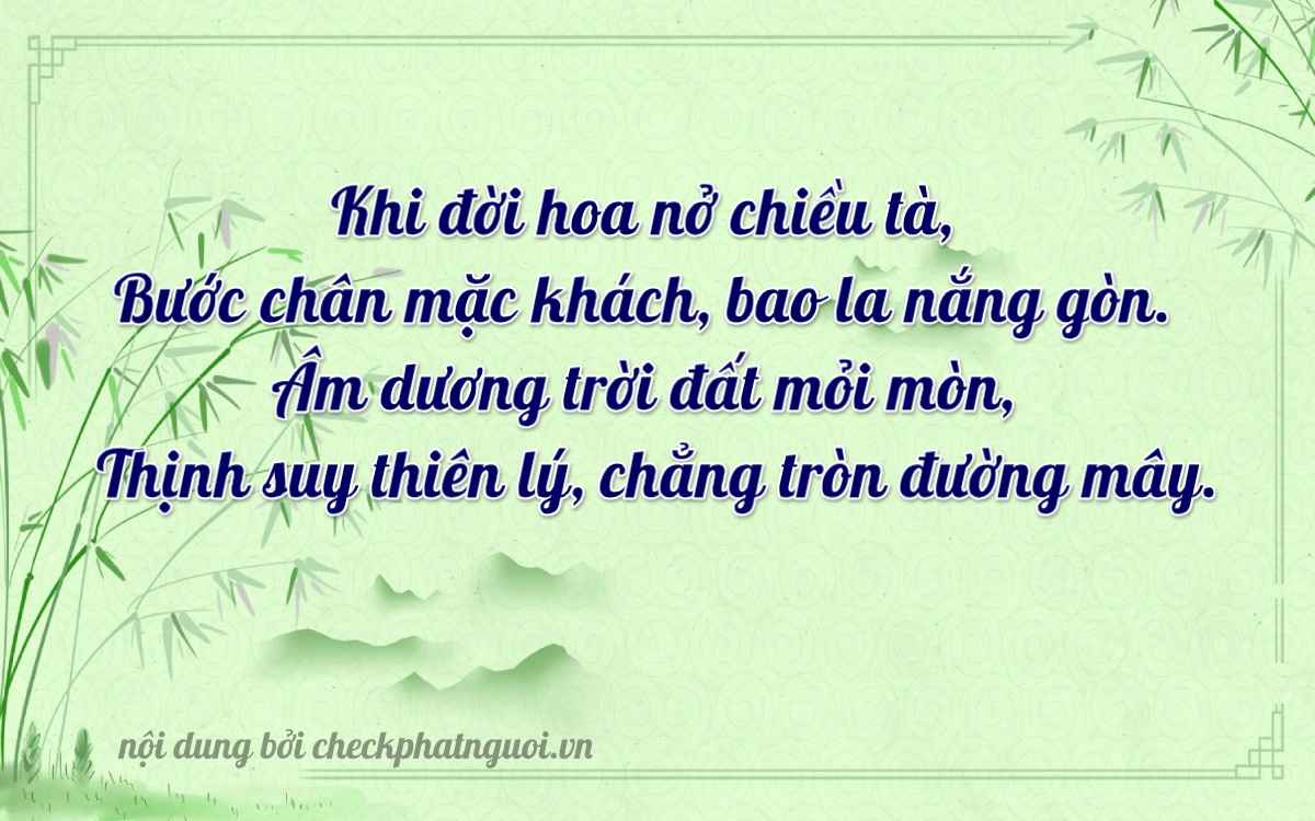Bài thơ ý nghĩa cho <b>biển số 14C-1882</b> tại website checkphatnguoi.vn