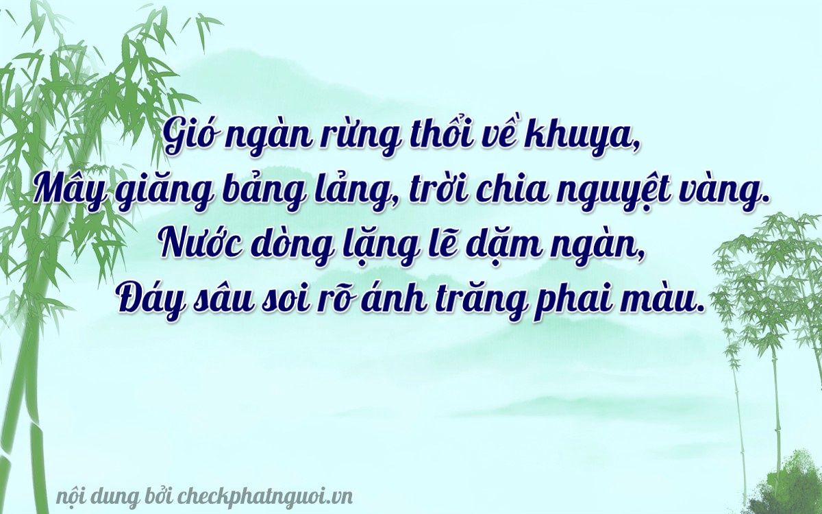 Bài thơ ý nghĩa cho <b>biển số 14C-27270</b> tại website checkphatnguoi.vn