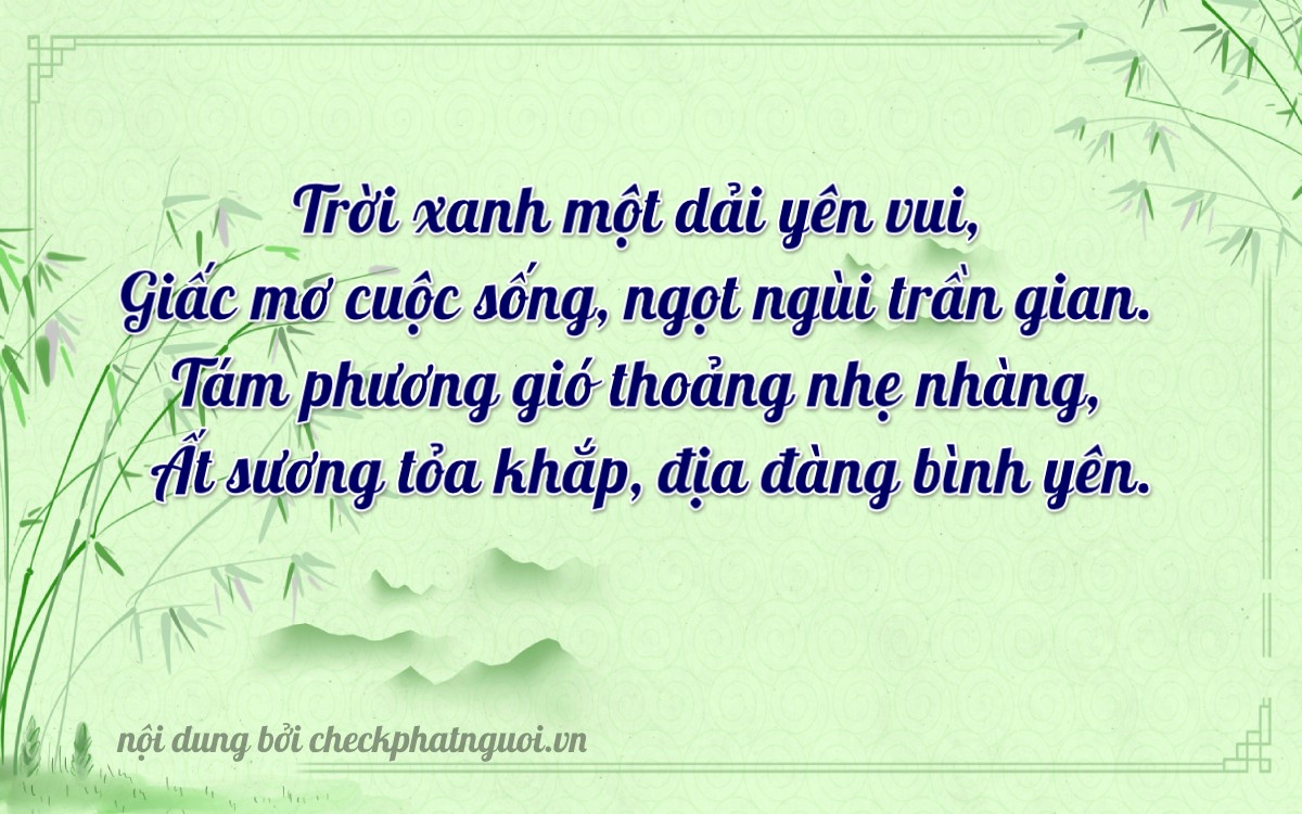 Bài thơ ý nghĩa cho <b>biển số 14C-29801</b> tại website checkphatnguoi.vn