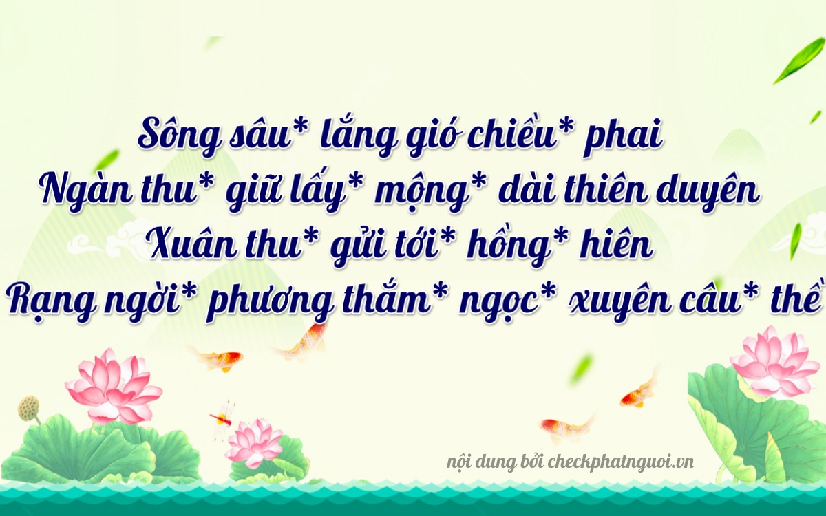 Bài thơ ý nghĩa cho <b>biển số 14C-35536</b> tại website checkphatnguoi.vn