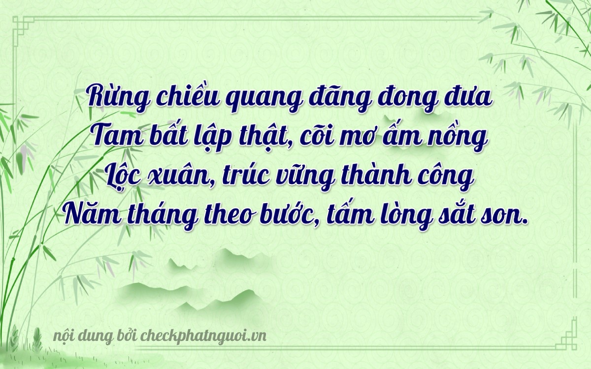 Bài thơ ý nghĩa cho <b>biển số 14C-35612</b> tại website checkphatnguoi.vn