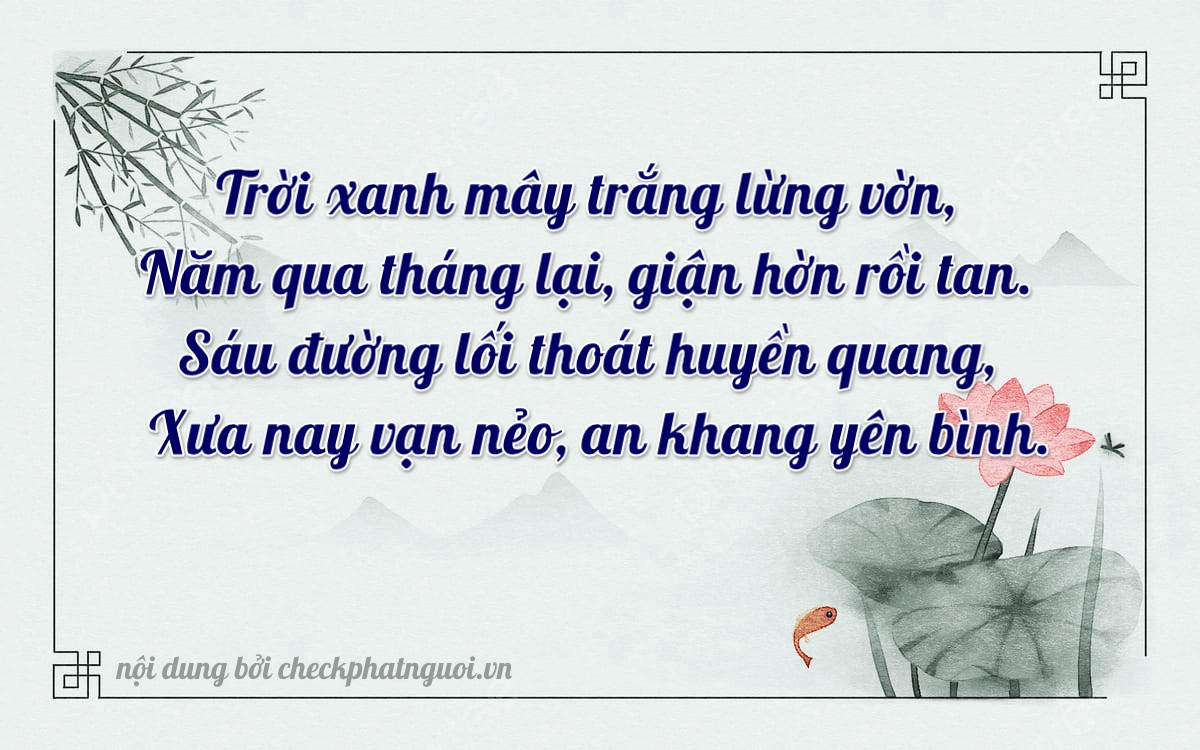 Bài thơ ý nghĩa cho <b>biển số 14C-37566</b> tại website checkphatnguoi.vn