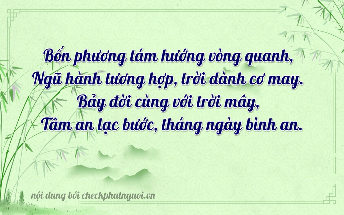 Bài thơ ý nghĩa cho <b>biển số 14C-42177</b> tại website checkphatnguoi.vn