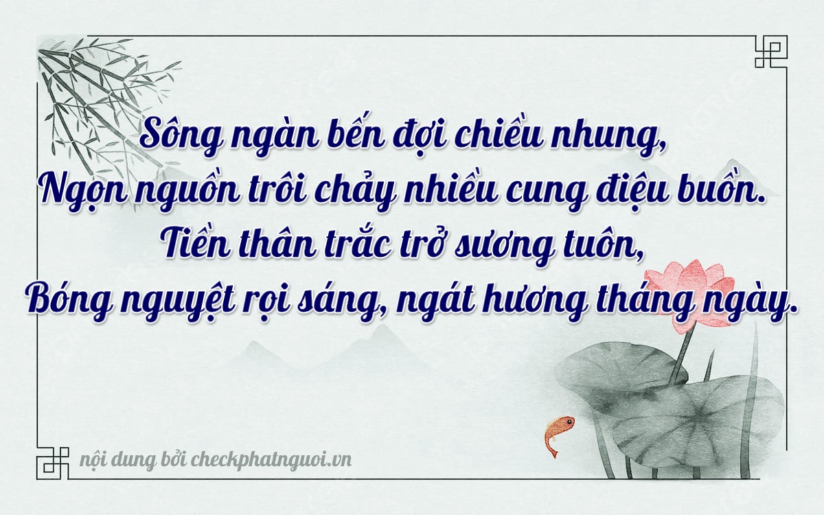Bài thơ ý nghĩa cho <b>biển số 14C-43232</b> tại website checkphatnguoi.vn