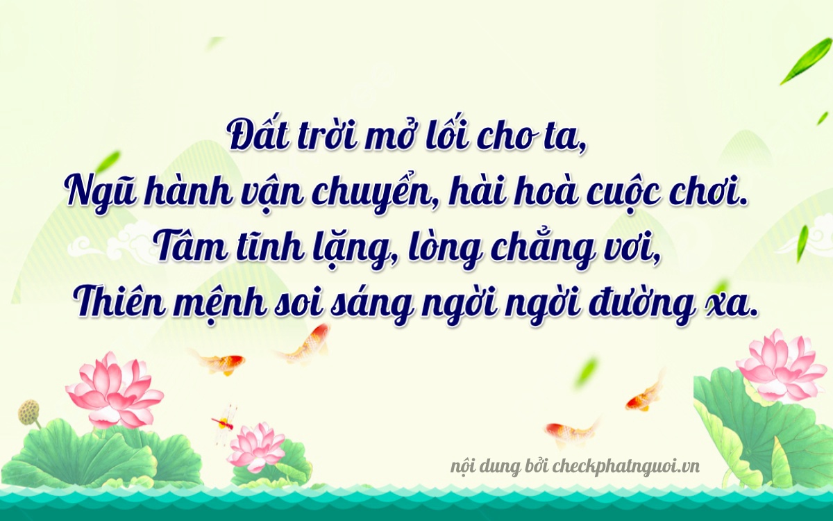 Bài thơ ý nghĩa cho <b>biển số 14H-08517</b> tại website checkphatnguoi.vn