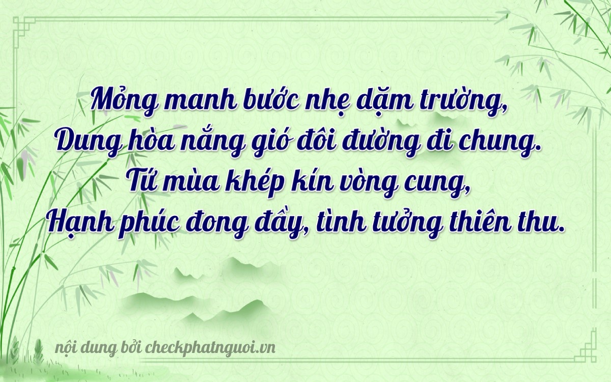 Bài thơ ý nghĩa cho <b>biển số 14K1-13400</b> tại website checkphatnguoi.vn