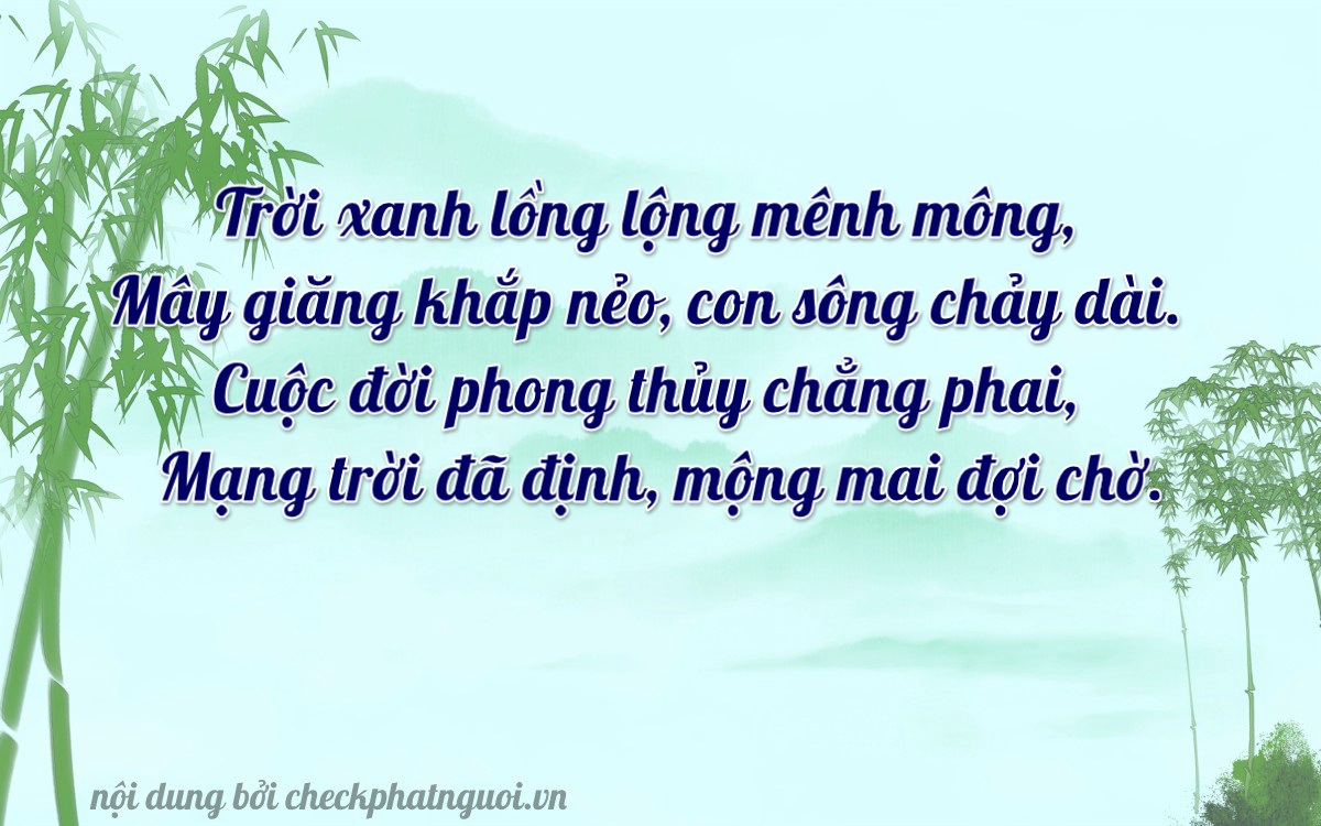 Bài thơ ý nghĩa cho <b>biển số 14K1-26374</b> tại website checkphatnguoi.vn